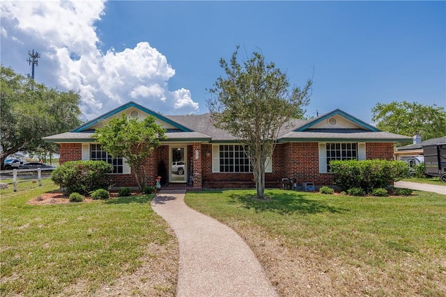 537 Vista Dr, Odem, TX 78370 - ranch-style house featuring brick siding