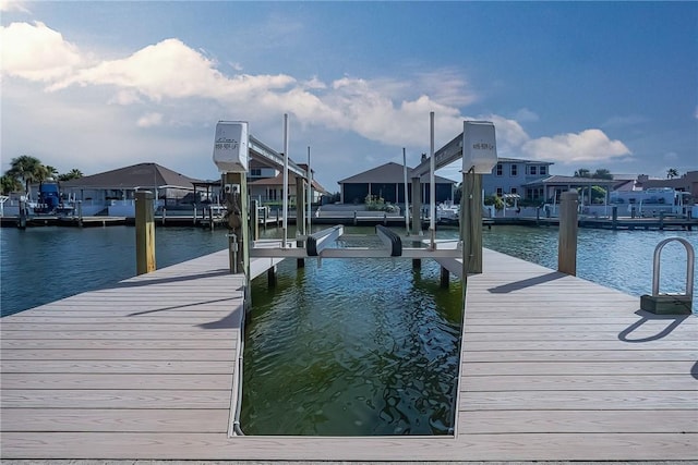 109 Redfish Ct, Aransas Pass, TX 78336 - dock featuring a water view and a residential view