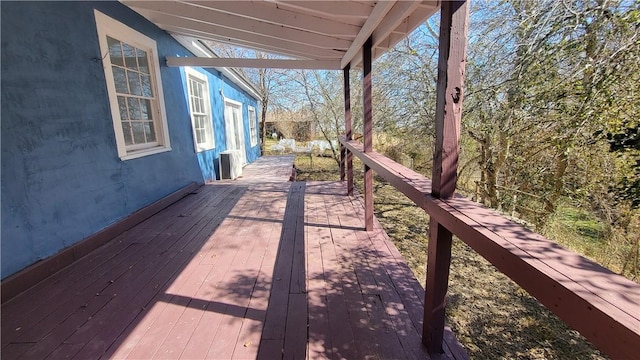 view of patio / terrace featuring a wooden deck