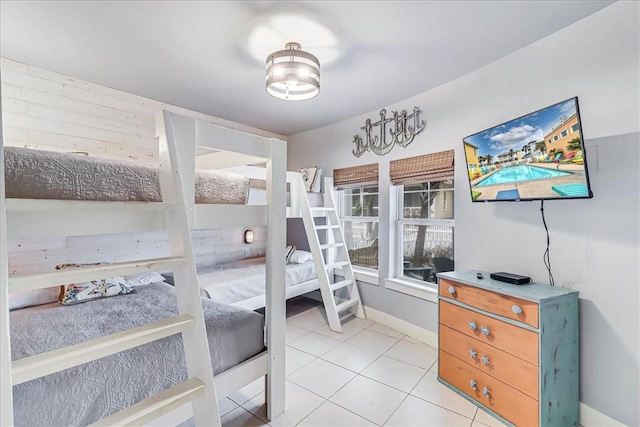 view of tiled bedroom