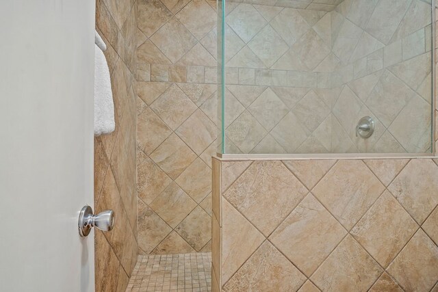 details with tiled shower