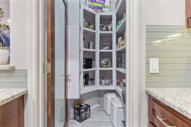 view of pantry