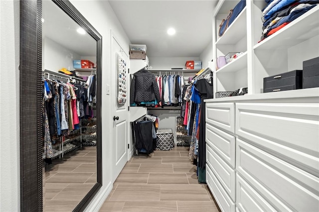 7209 Lake Tranquility Dr, Corpus Christi, TX 78414 - spacious closet with wood finish floors