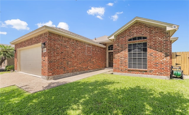 3613 Berkeley Dr, Corpus Christi, TX 78414 - ranch-style home featuring brick siding, a garage, and driveway