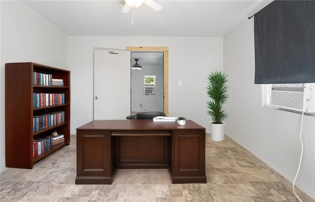 3613 Berkeley Dr, Corpus Christi, TX 78414 - office with a ceiling fan