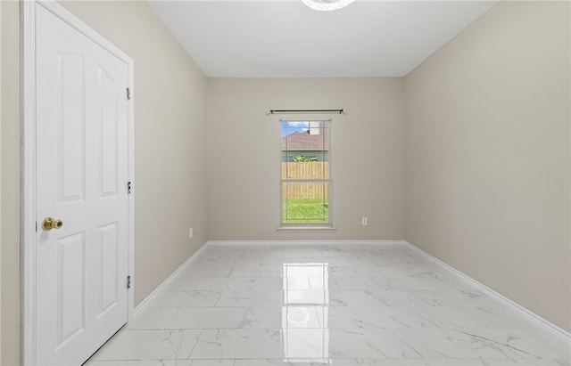 3613 Berkeley Dr, Corpus Christi, TX 78414 - unfurnished room featuring light marble finish flooring and baseboards
