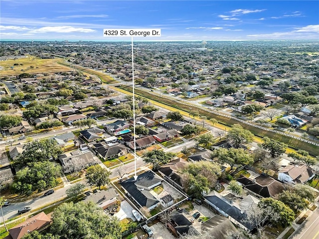 birds eye view of property featuring a residential view