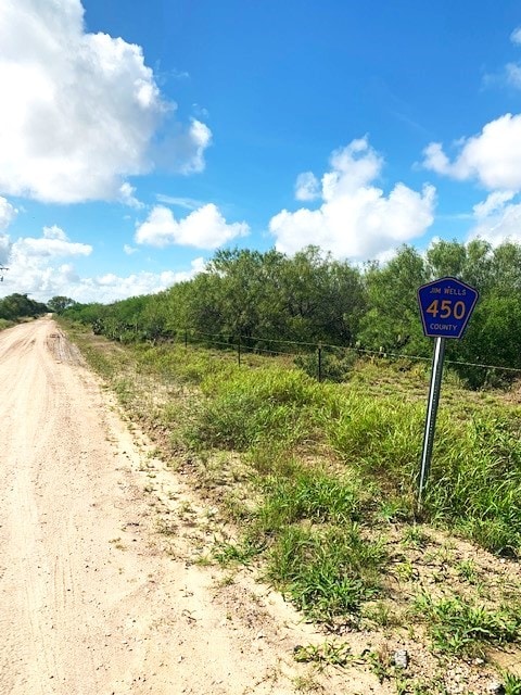 view of road featuring a rural view