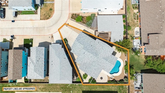 birds eye view of property