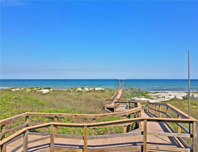 water view with a beach view