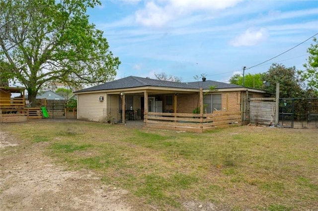 view of rear view of property