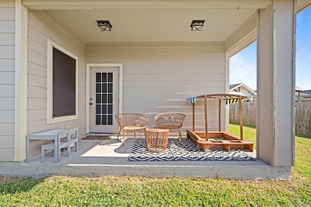 view of patio