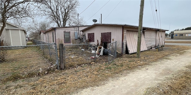 view of back of property