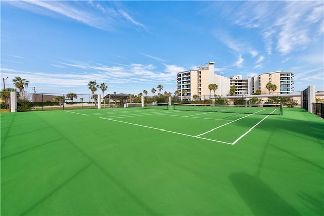 view of sport court