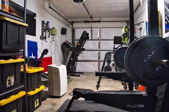 2850 Tuscarora Dr, Corpus Christi, TX 78410 - workout room with a garage