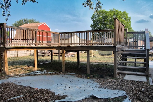 2850 Tuscarora Dr, Corpus Christi, TX 78410 - wooden deck with stairs