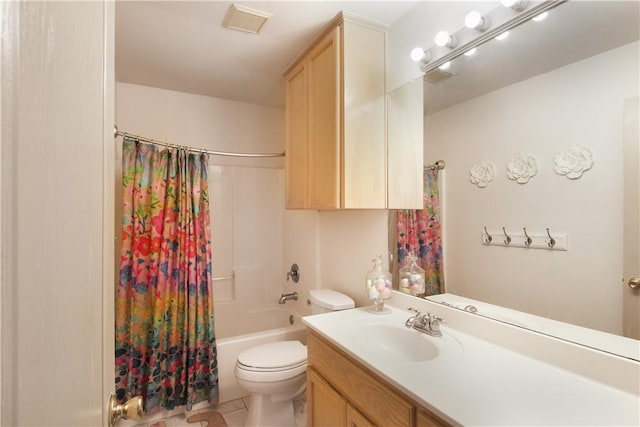 7002 Madiera Dr, Corpus Christi, TX 78414 - full bathroom with vanity, shower / bath combo with shower curtain, and tile patterned floors