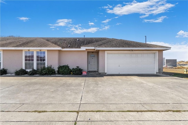 ranch-style house with a garage