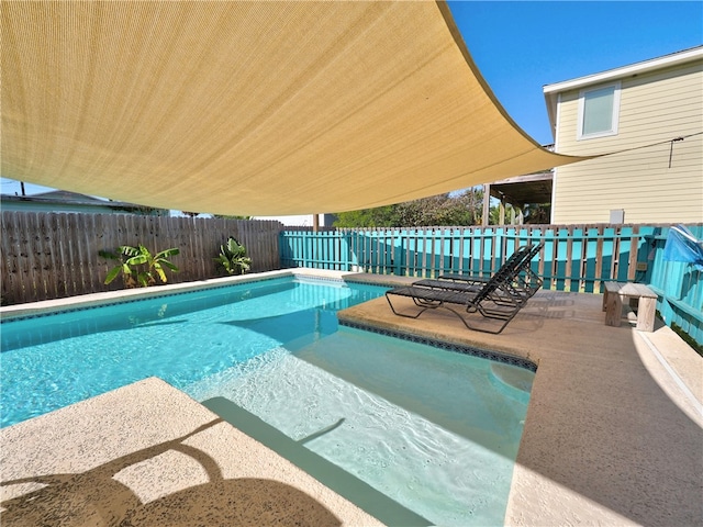 view of pool with a patio area