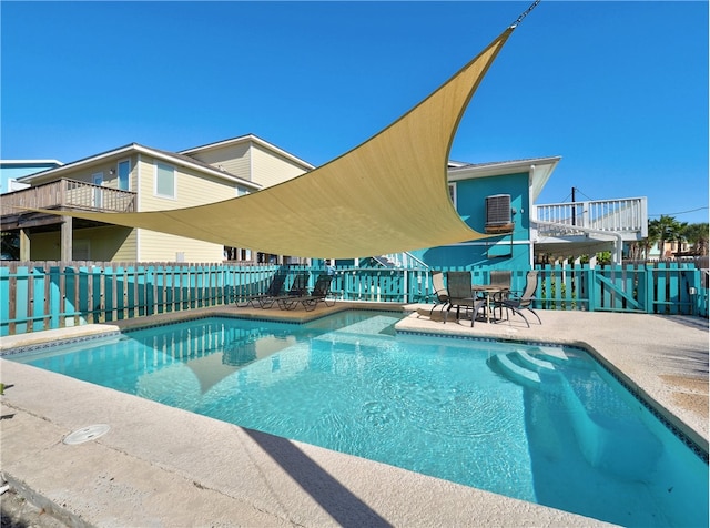 view of pool with a patio area