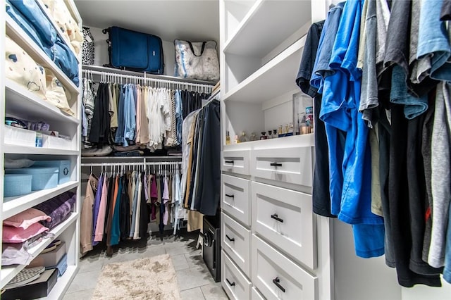 6730 Effat Dr, Corpus Christi, TX 78414 - spacious closet with light tile patterned floors