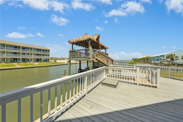 6 Sea Shell Shores Dr, Rockport, TX 78382 - deck featuring a water view