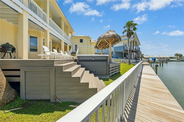 6 Sea Shell Shores Dr, Rockport, TX 78382 - dock area with a water view