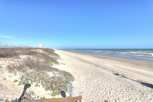 property view of water with a view of the beach