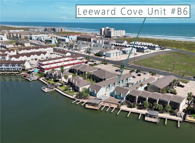 15201 Leeward Dr Unit B6, Corpus Christi, TX 78418 - aerial view of a large body of water