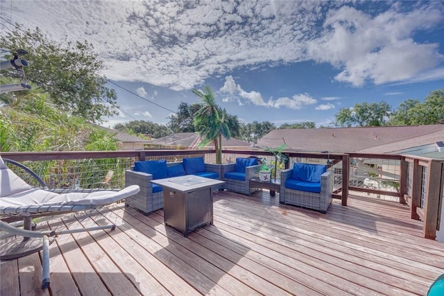 1038 Herndon St, Corpus Christi, TX 78411 - deck with outdoor lounge area