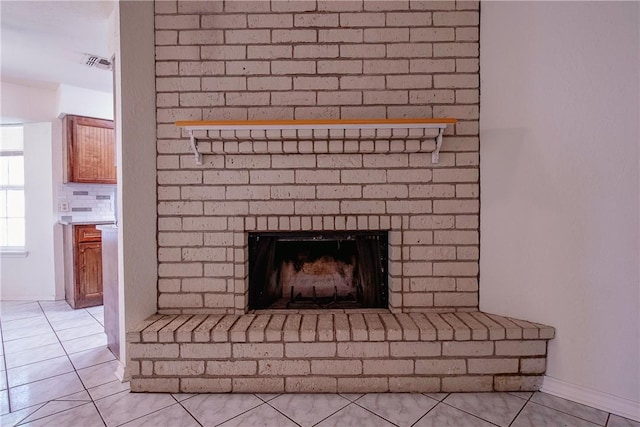 2738 Wind Rock Dr, Corpus Christi, TX 78410 - detailed view of a brick fireplace