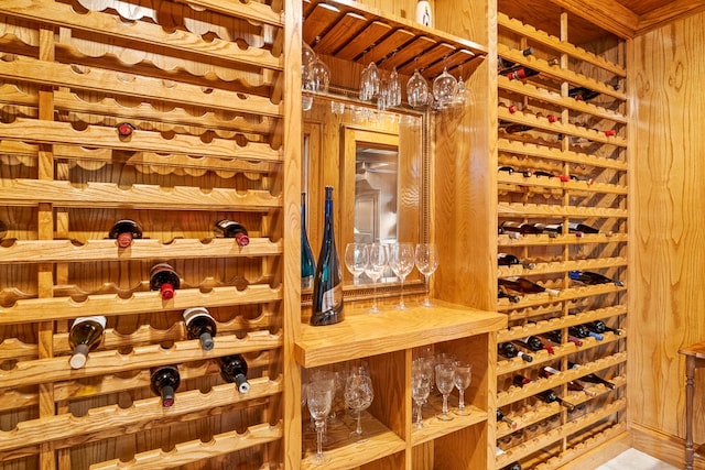 view of wine room