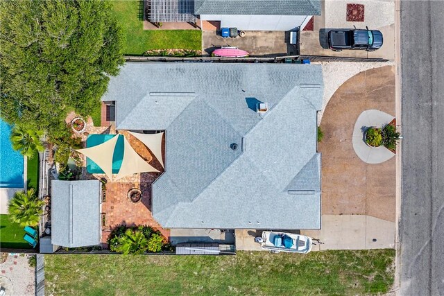 15641 Three Fathoms Bank Dr, Corpus Christi, TX 78418 - view from above of property