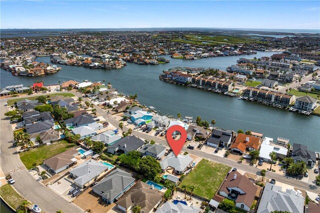 15641 Three Fathoms Bank Dr, Corpus Christi, TX 78418 - view of property location featuring nearby suburban area and a nearby body of water