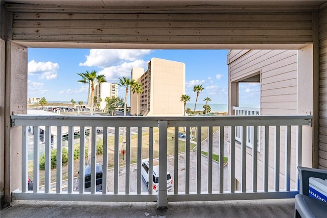 view of balcony