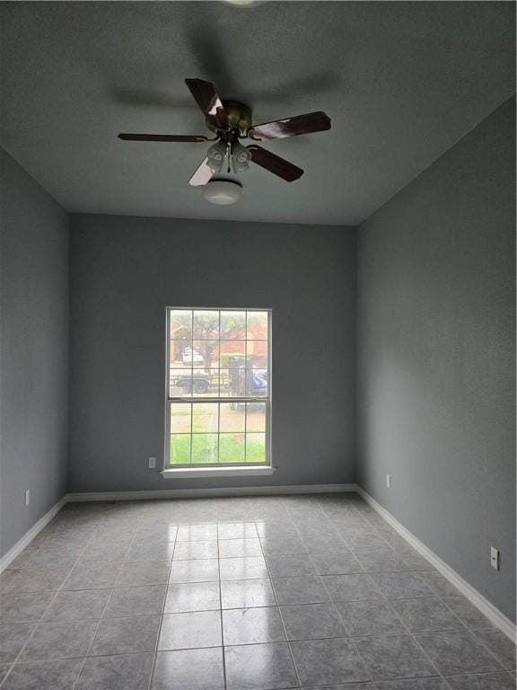 7921 Etienne Dr, Corpus Christi, TX 78414 - unfurnished room with ceiling fan and tile patterned floors