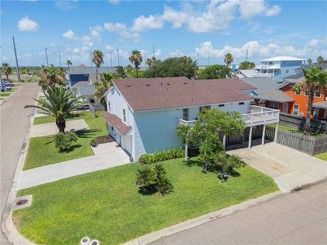502 Corpus Christi Channel Prt, Aransas, TX 78373 - view of front of property with driveway, a residential view, and a garage