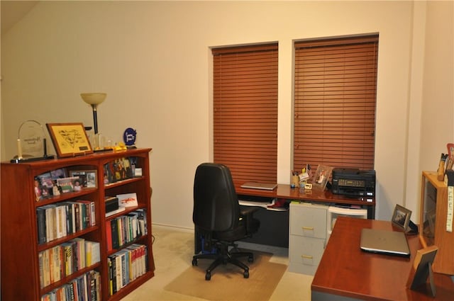 office with baseboards