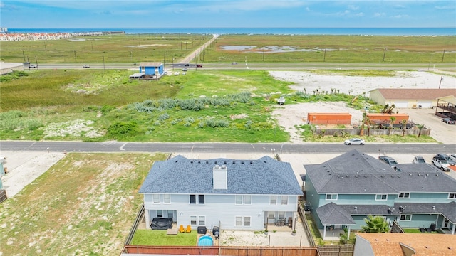 aerial view with a rural view