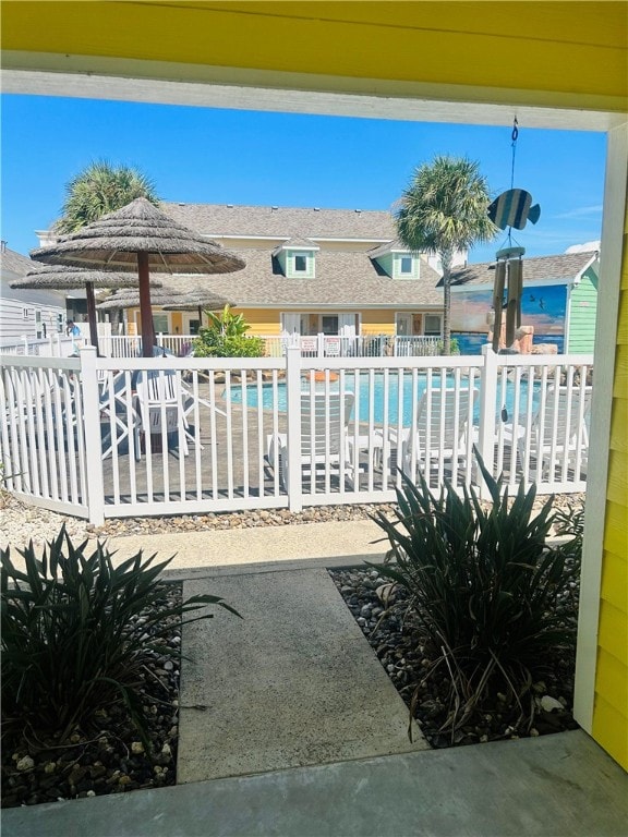 view of pool with a patio