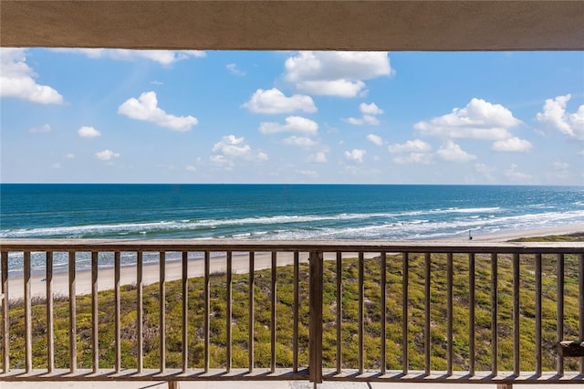 water view with a beach view