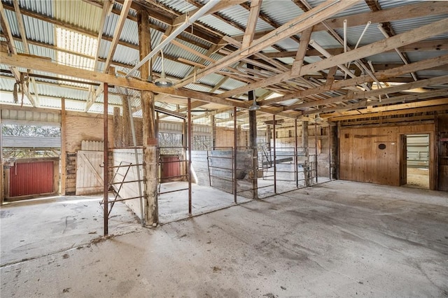 view of horse barn