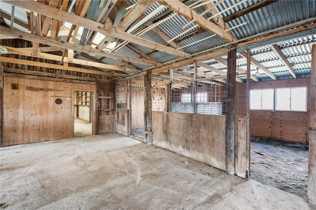 view of horse barn