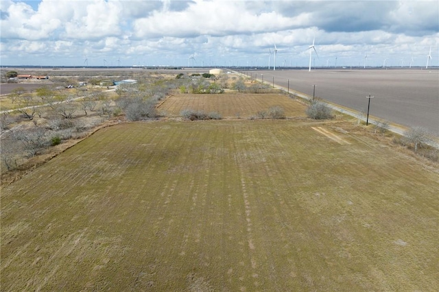 drone / aerial view featuring a rural view