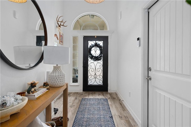 15114 Barataria Dr, Corpus Christi, TX 78418 - entryway featuring light wood-type flooring and baseboards