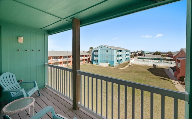 view of balcony