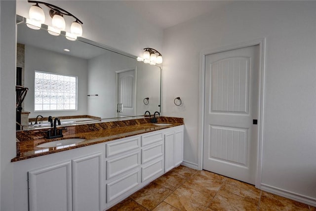 bathroom with vanity