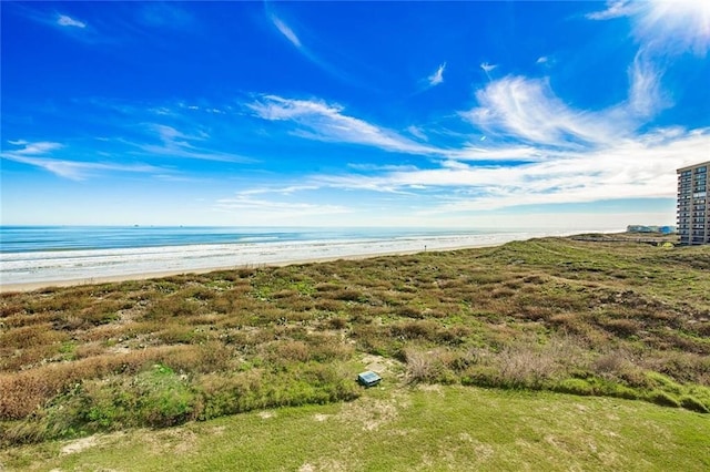 property view of water with a view of the beach