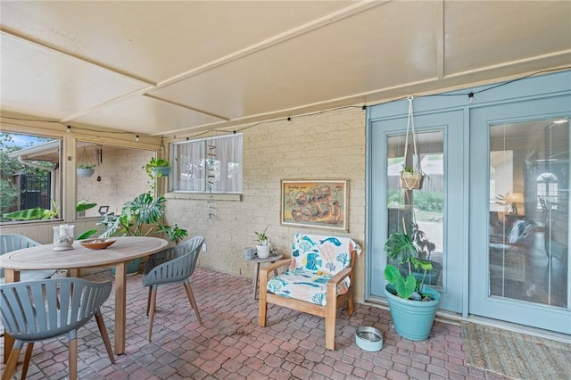6622 Pharaoh Dr, Corpus Christi, TX 78412 - view of patio / terrace with french doors and outdoor dining space