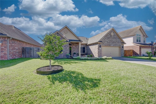 7522 Bell Isle, Corpus Christi, TX 78414 - view of front facade with brick siding, driveway, and a garage